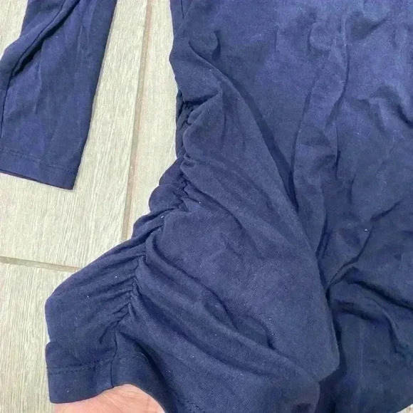 A Pea In The Pod Navy Blue Top Size Small 3/4 Sleeves​ - Picture 4 of 4
